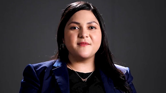 Liz dentro del programa Semillero de Gentera.